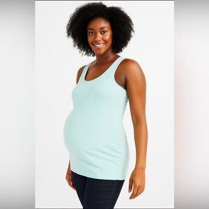 Old Navy Maternity First Layer Teal Tank Top Medium